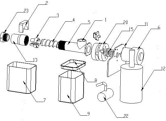 A household two-stage pressing low-temperature oil press machine