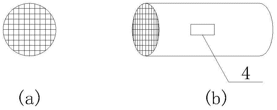 Distributed carbon fiber reinforcement, preparation method and strain determination method