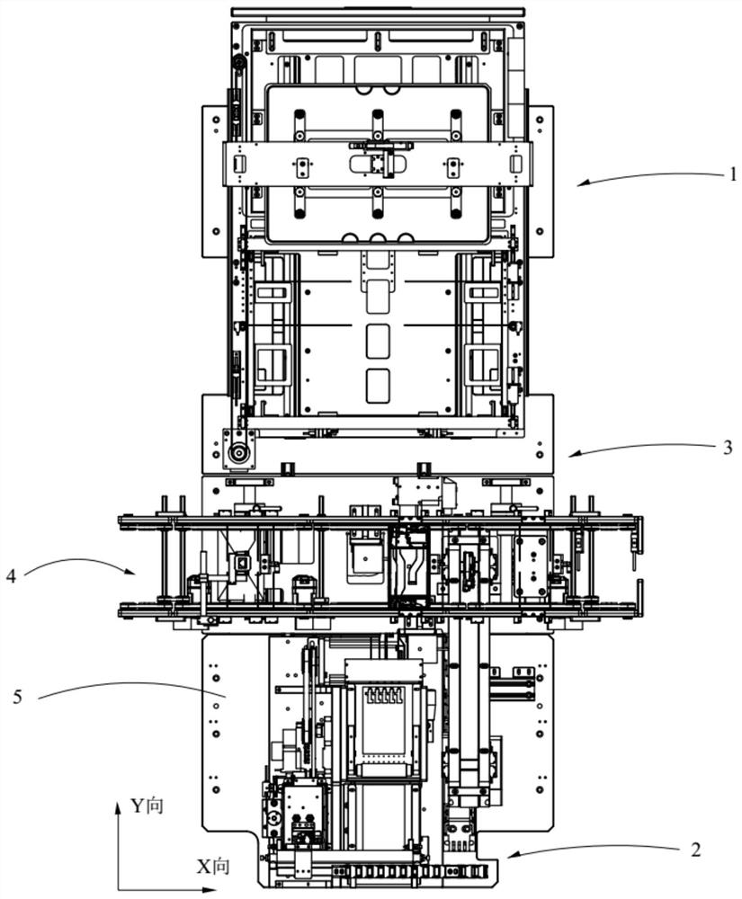 Stripping device and feeding and discharging equipment