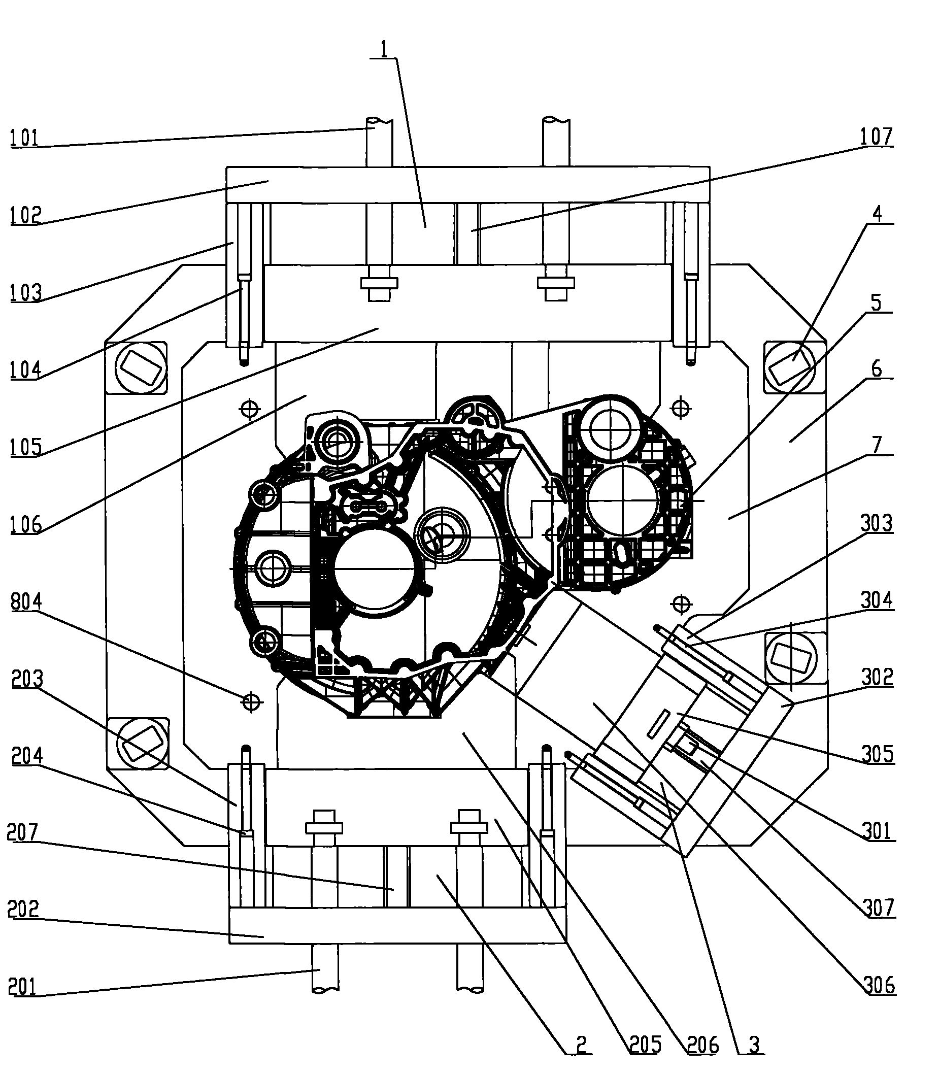 Casting technique of heavy duty trucks gear box and die