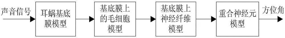 Sound source localization method based on acoustic bionic cochlea basal membrane