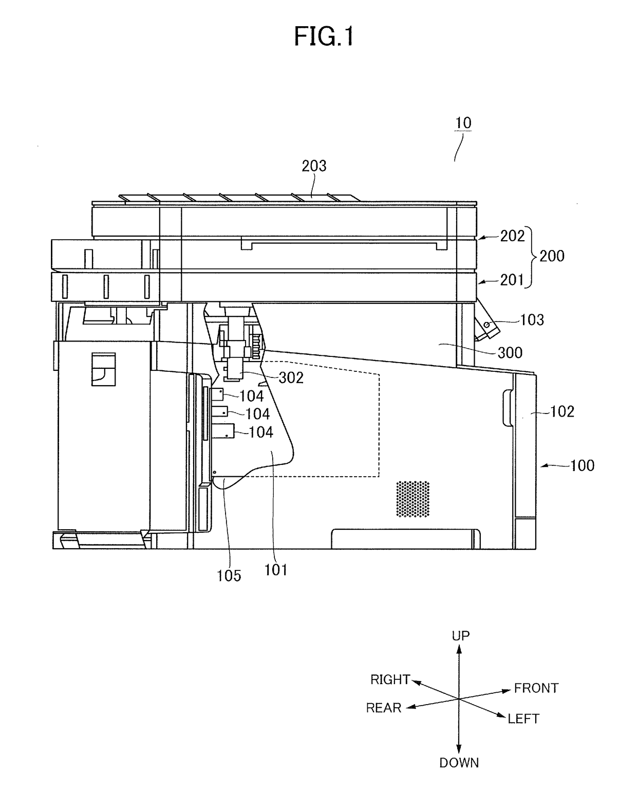 Wiring structure for electronic apparatus and image forming apparatus