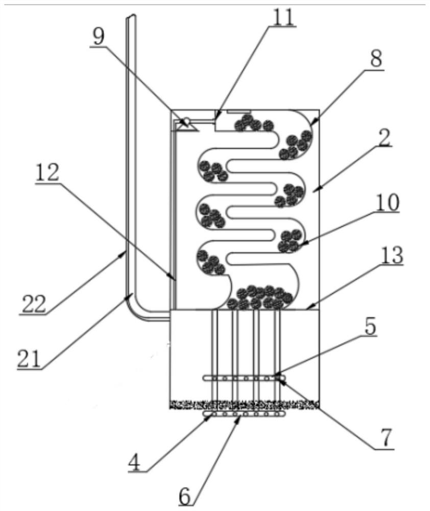 River sediment pollution in-situ deep treatment device and use method thereof