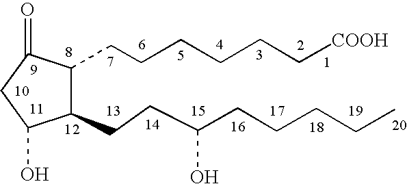 Topical stabilized prostaglandin E compound dosage forms