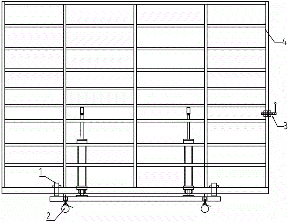 Automatic reversing workbench for cutting glass