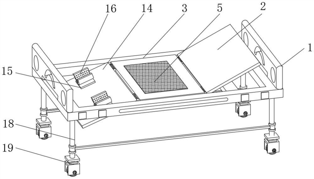 Nursing device for obstetrics and gynecology department