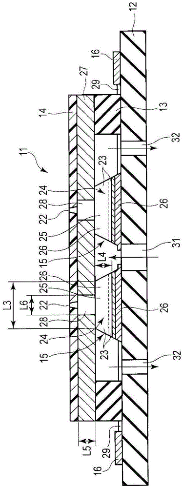 Inkjet printer head