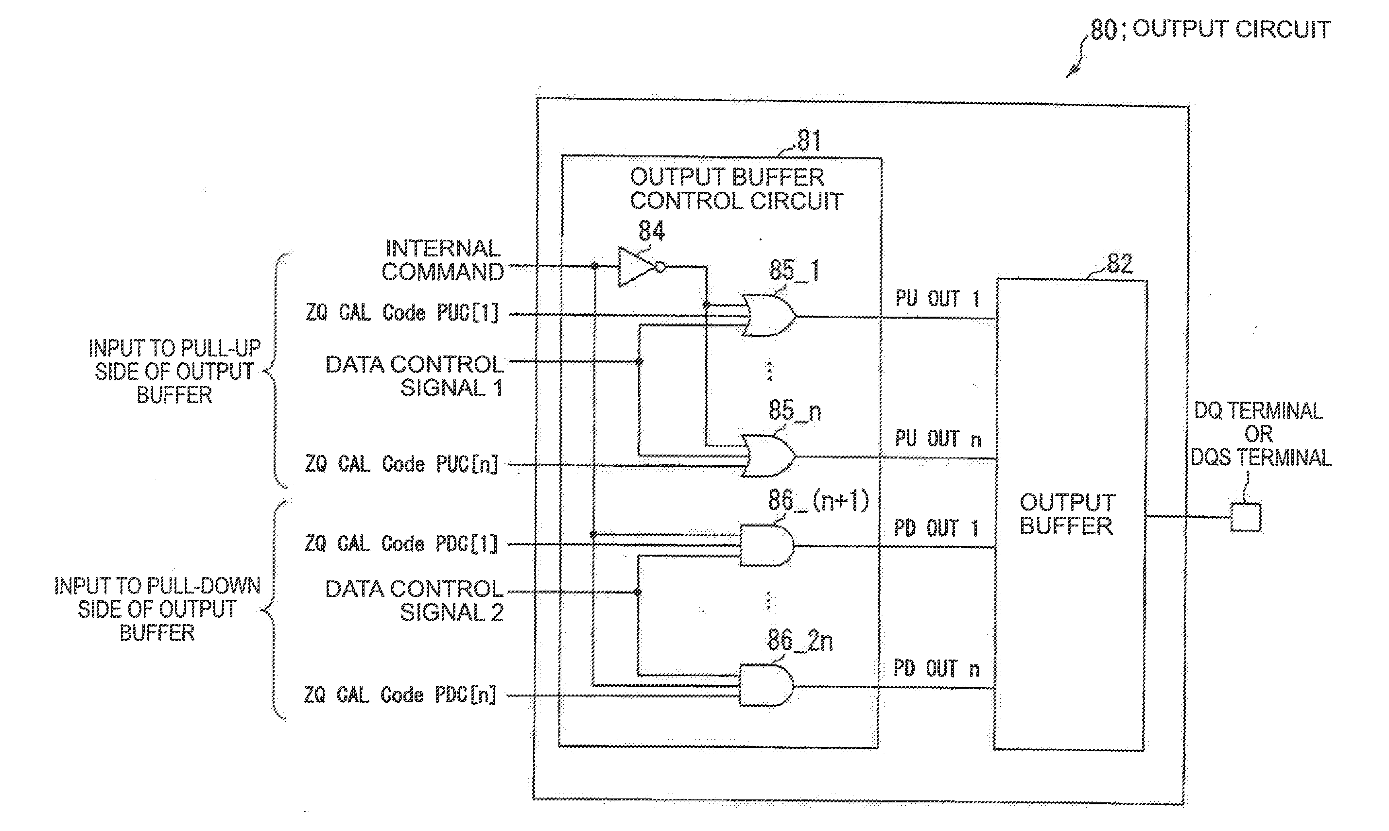 Semiconductor device and method of adjusting an impedance of an output buffer