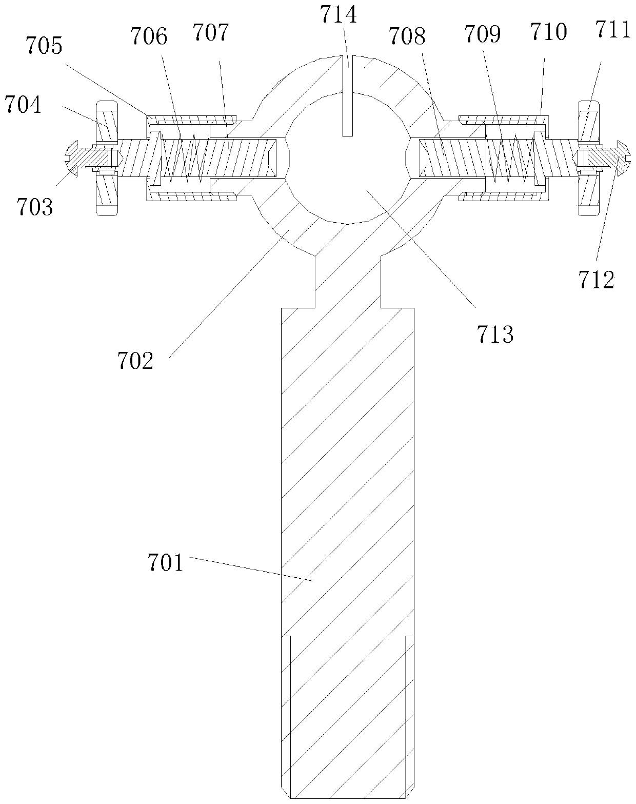 A kind of rotary-cut gorgon shell cracking device