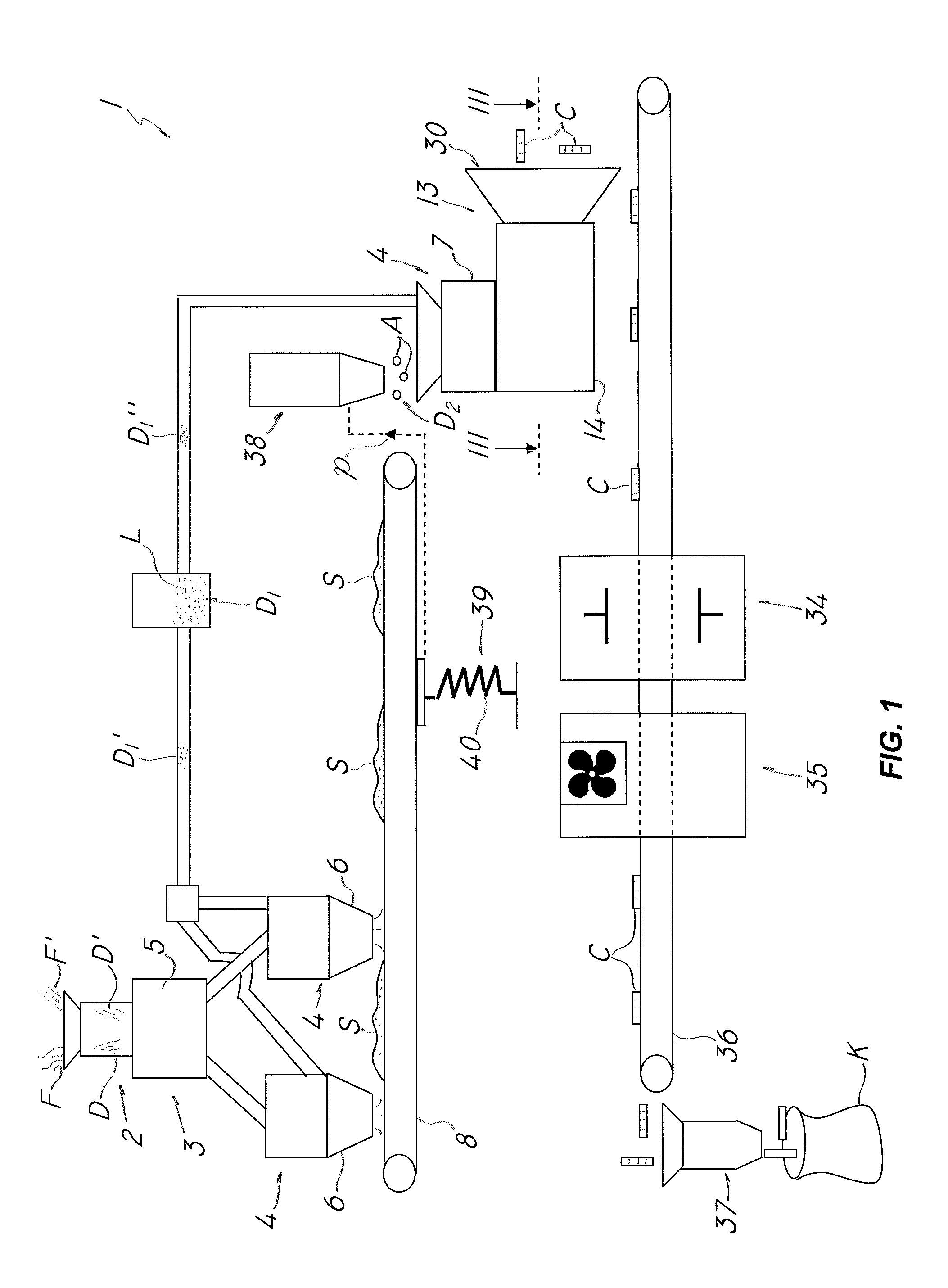 Plant and method for manufacturing long-fiber feed pellets for zootechnical use