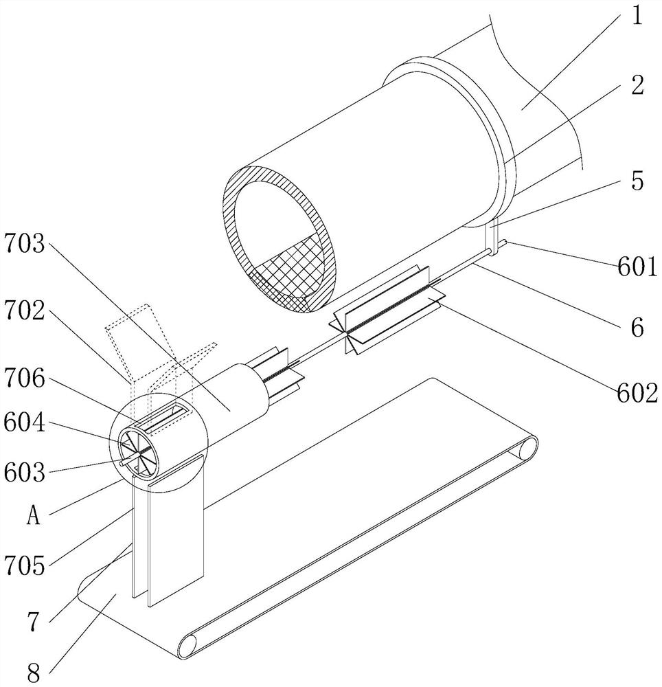 Spraying box for polyolefin small-caliber pipe production line