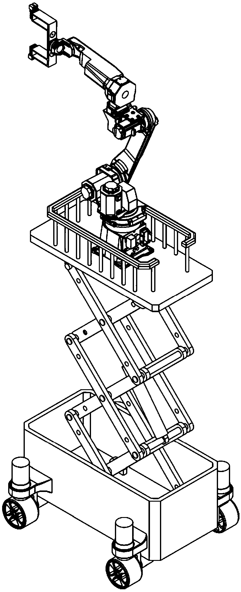 All-dimensional moving mechanism and lifting robot system