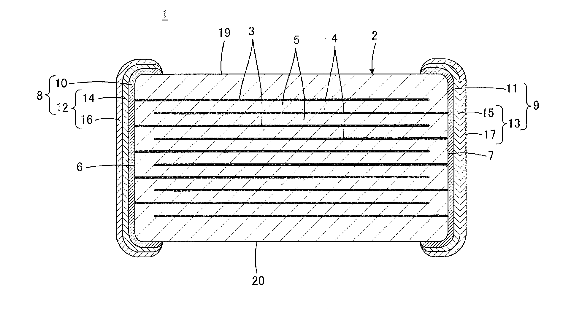 Laminated ceramic electronic component and manufacturing method therefor