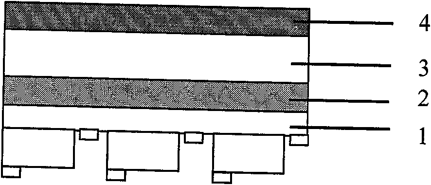 Method for preparing thin film type photon lattice structure GaN base LED