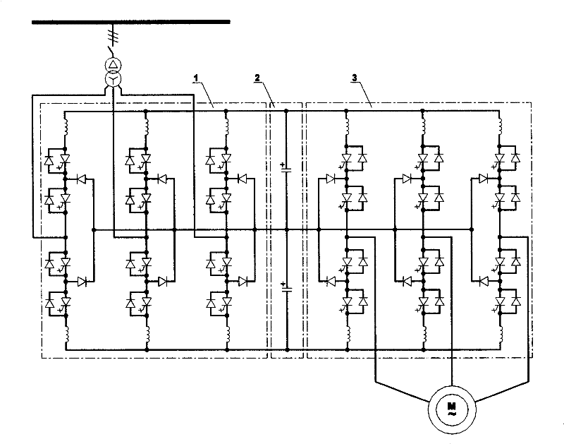 Three-level integrated gate commutation thyristor voltage source inverter bridge arm through protector