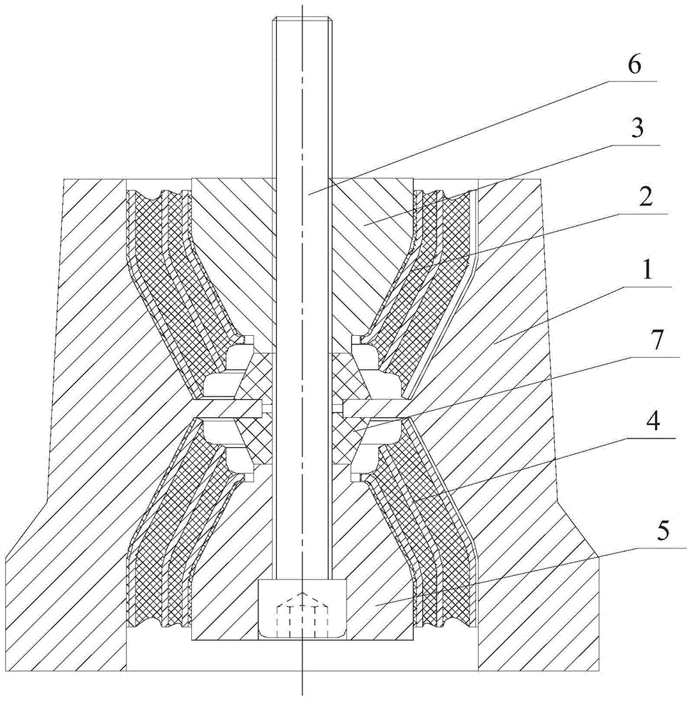 Shock absorber for connecting wind motor with frame