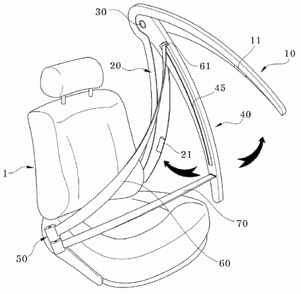 Apparatus for automatically locking and unlocking a vehicle seat belt