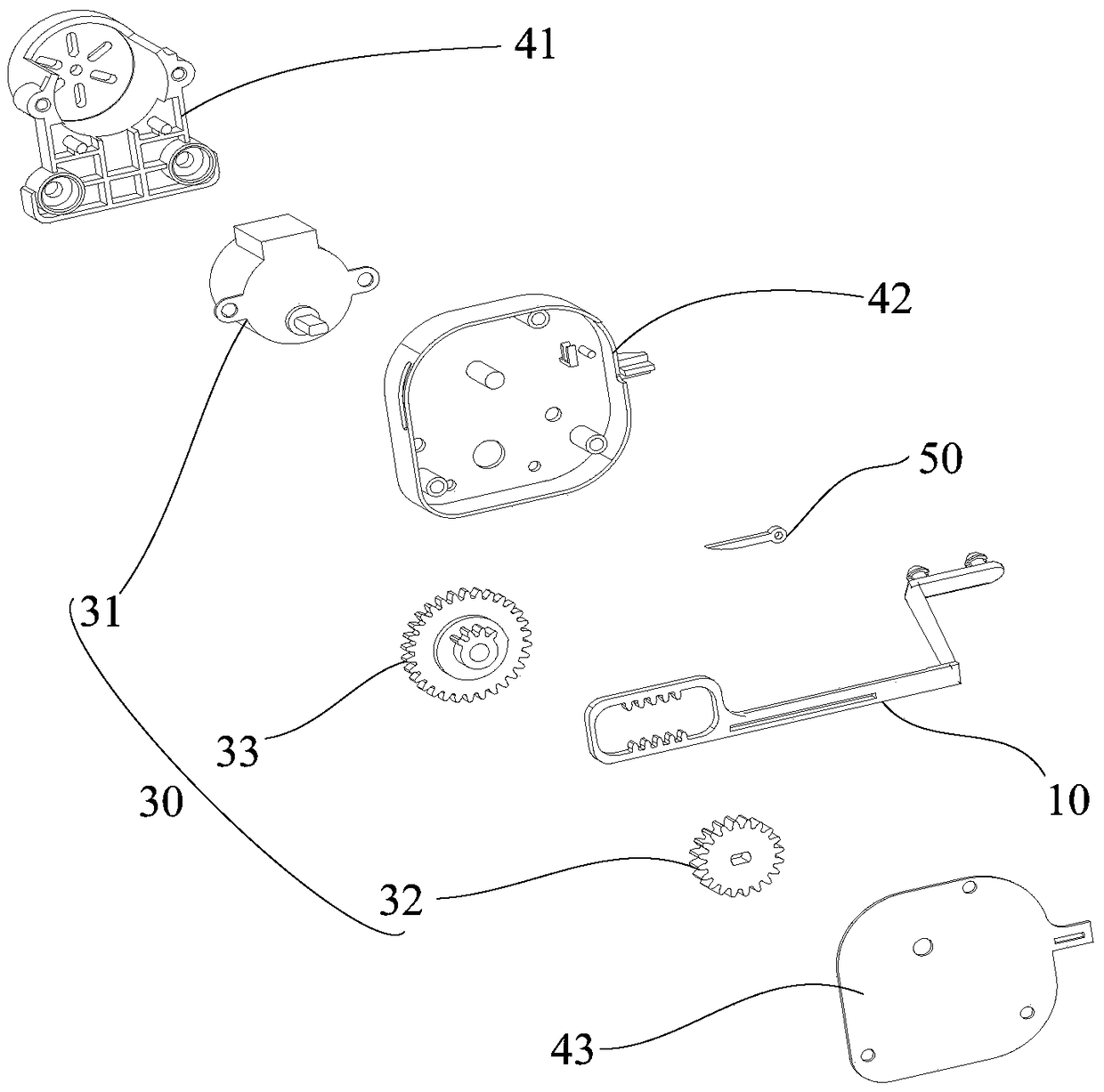 Swing vane drive and air conditioner