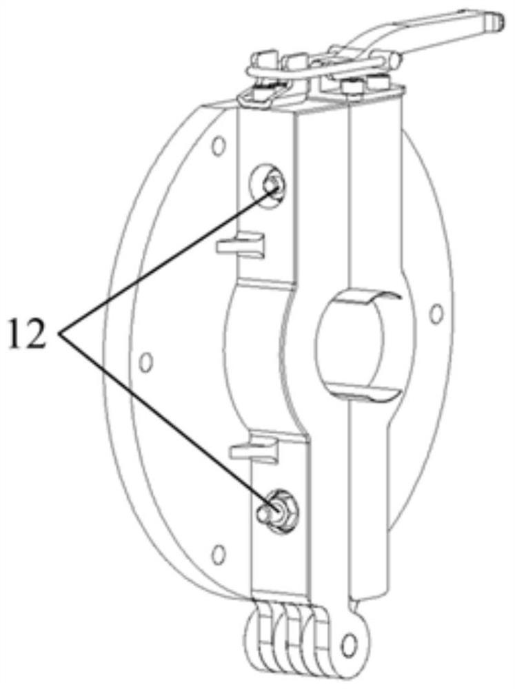 Flange plate tool with sealing strip locking buckle