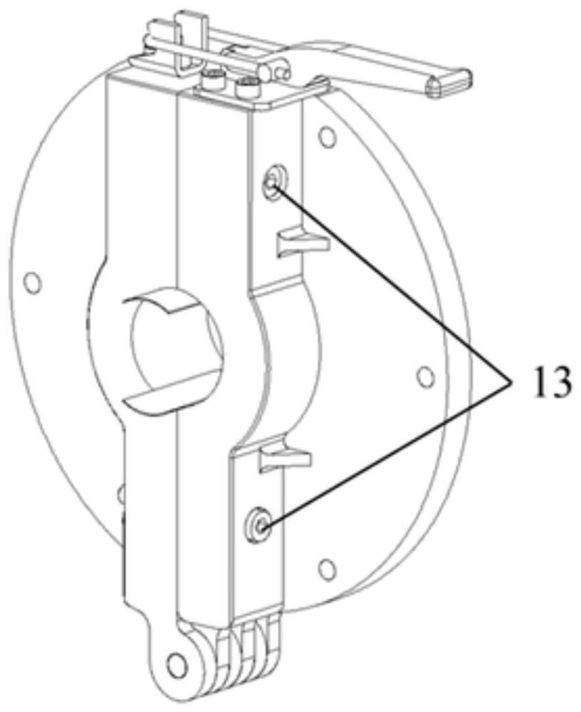 Flange plate tool with sealing strip locking buckle