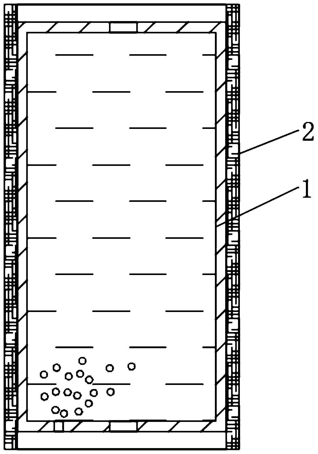 Double-layer multi-surface light absorption material for chemical reagent storage