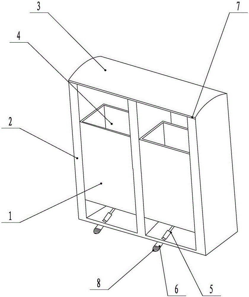 Rotatable dustbin