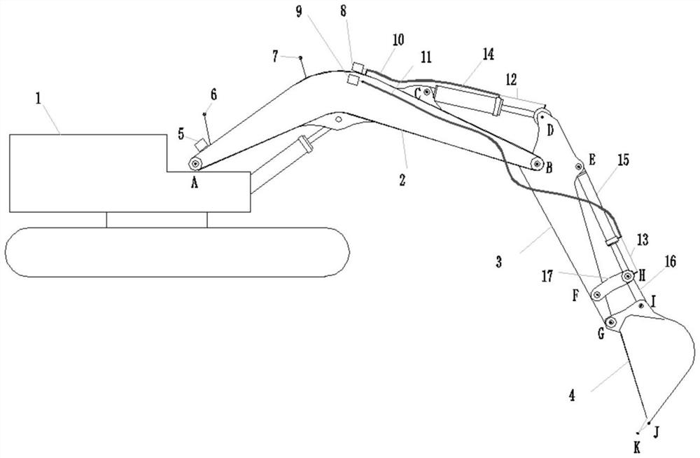 Excavator construction guiding system and construction method