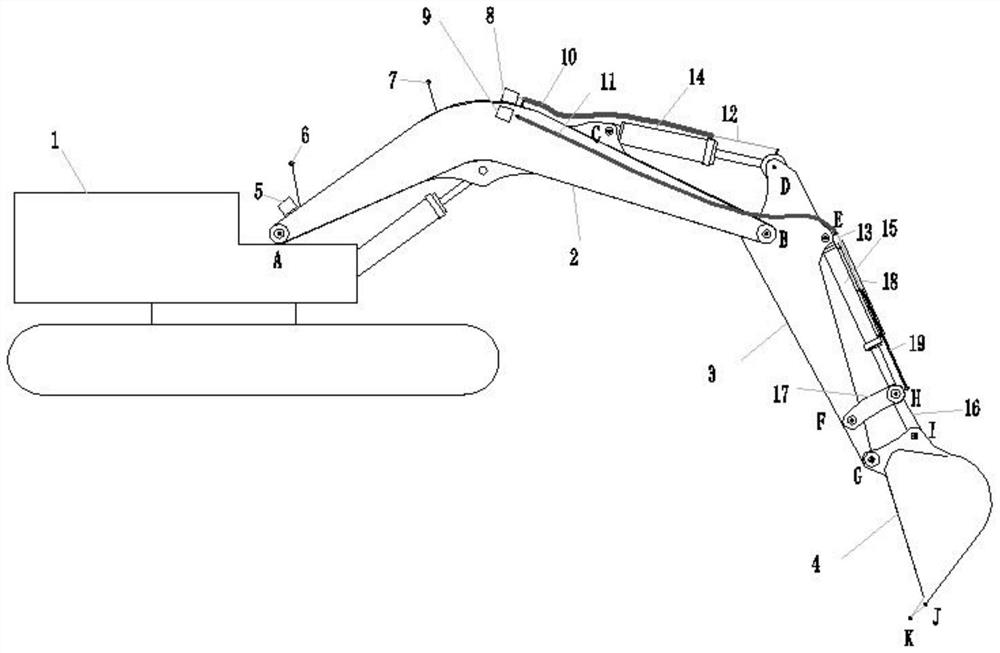 Excavator construction guiding system and construction method