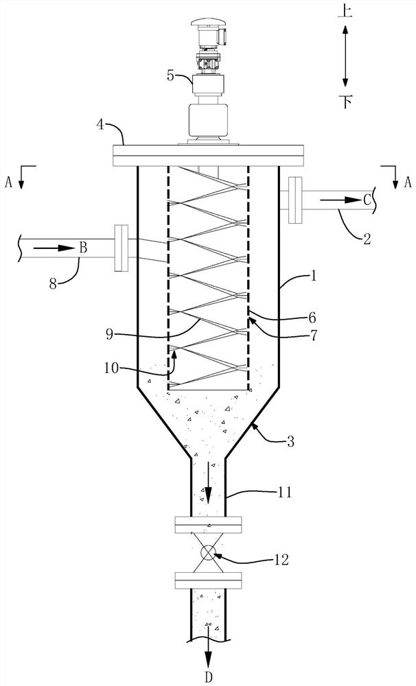 Sewage solid-liquid separation device