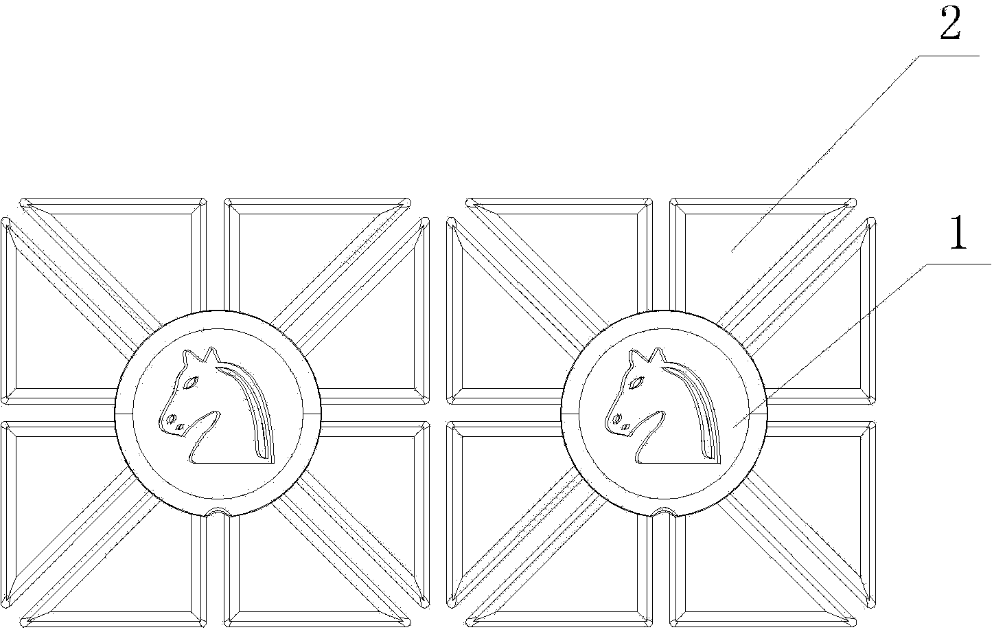 Combined series-column-type interconnecting rail chess