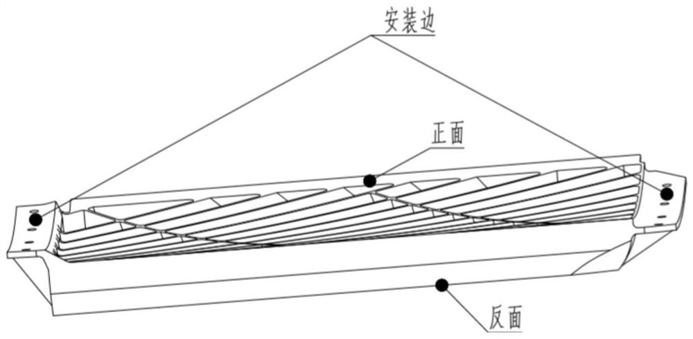 A processing method for grid structure parts