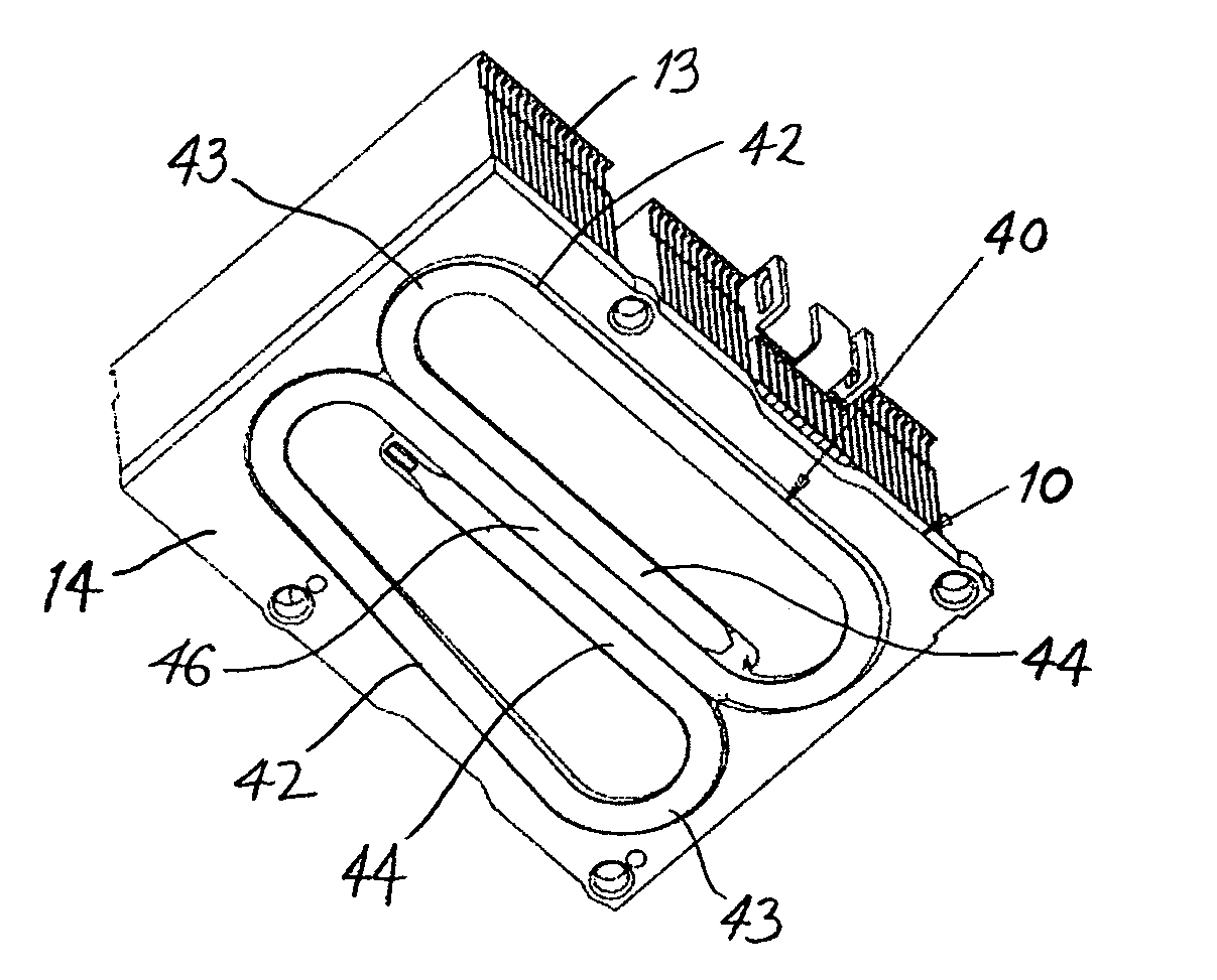 Heat sink base plate with heat pipe