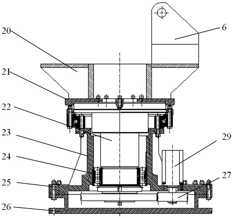 A uniform automatic feeding device for a large melting furnace