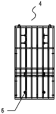 Construction method of a cantilever steel frame plastic formwork