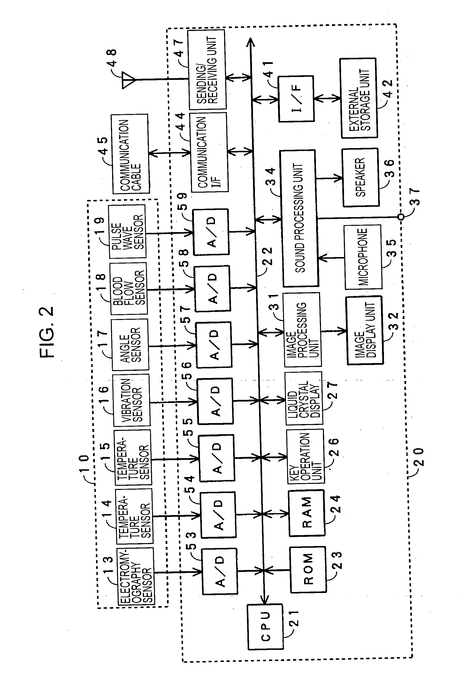 Biological sensor device and content playback method and apparatus
