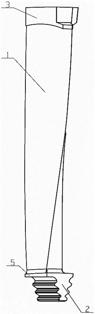 Second-last-stage moving blades for half-speed large-capacity nuclear power steam turbines