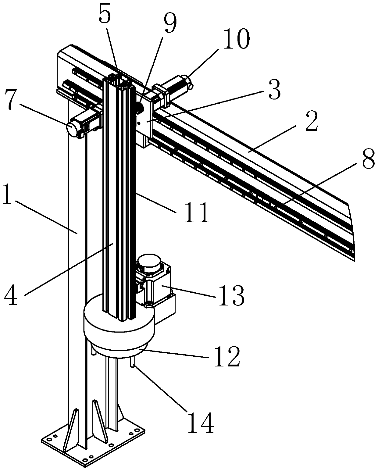 Intelligent injection allocation device for manipulator in oilfield water injection room and control method of intelligent injection allocation device