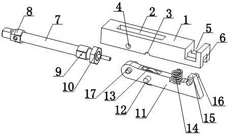 Rotary cutting wheel self-locking device for rotary cutter