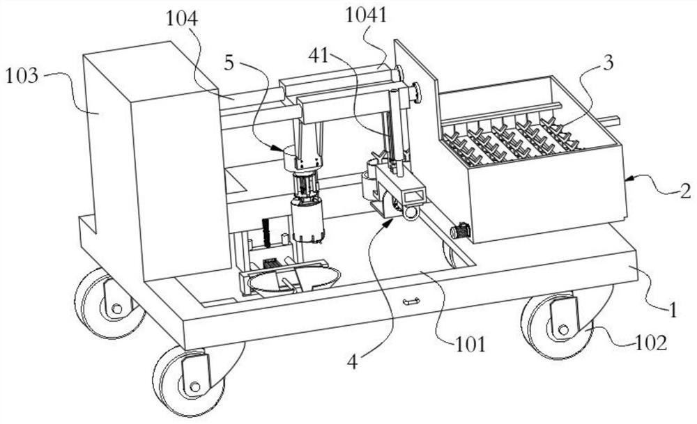 An unmanned automatic transplanting machine for ecological restoration slope greening