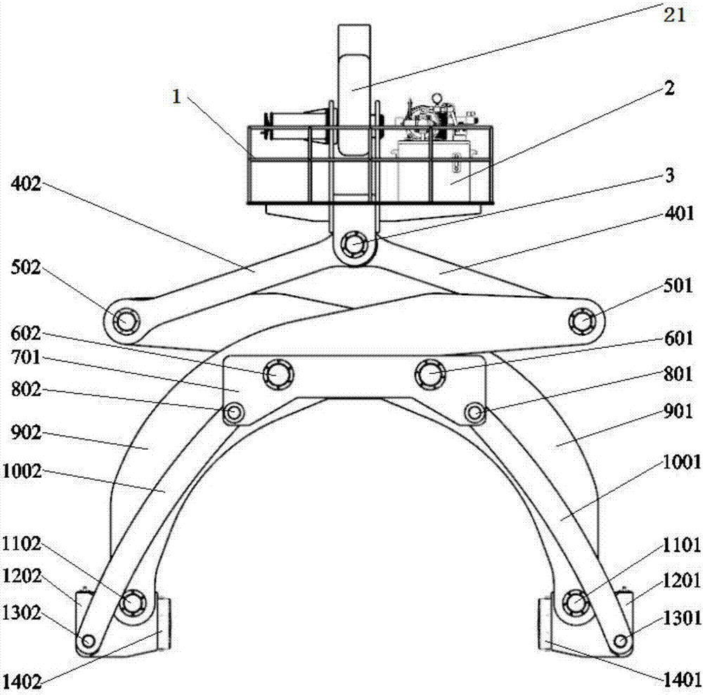 Heavy load hoisting device