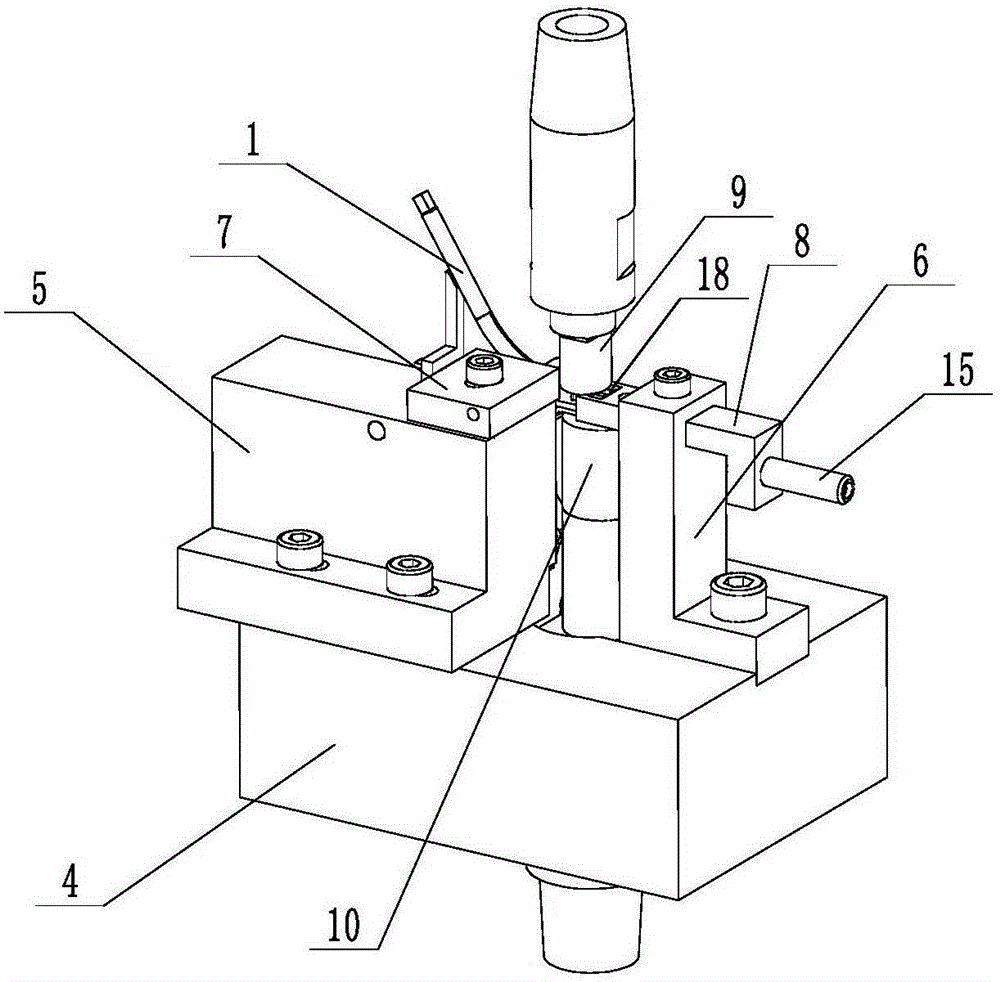 Counting calibration type welding jig for double-wafer