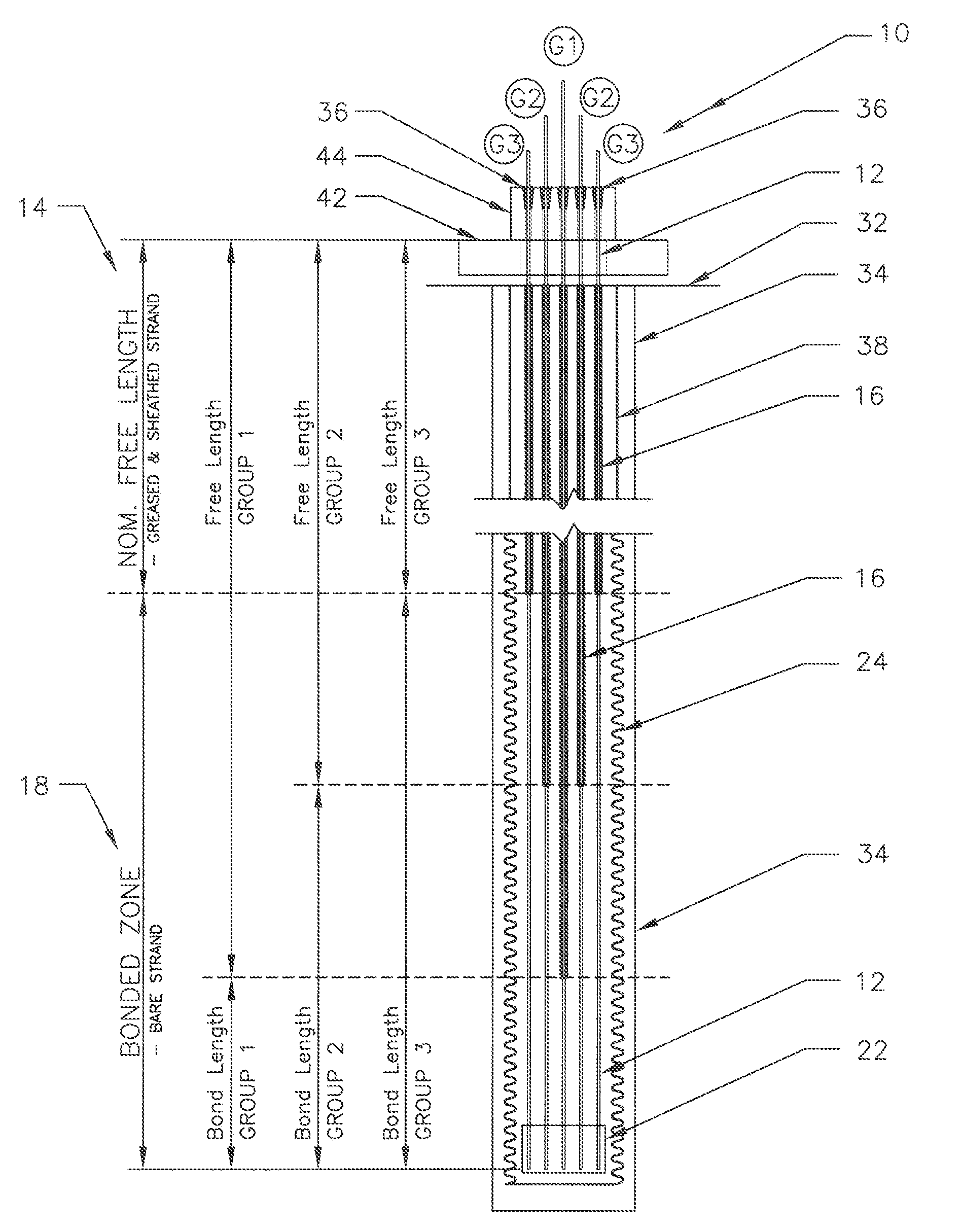 System for anchoring a load