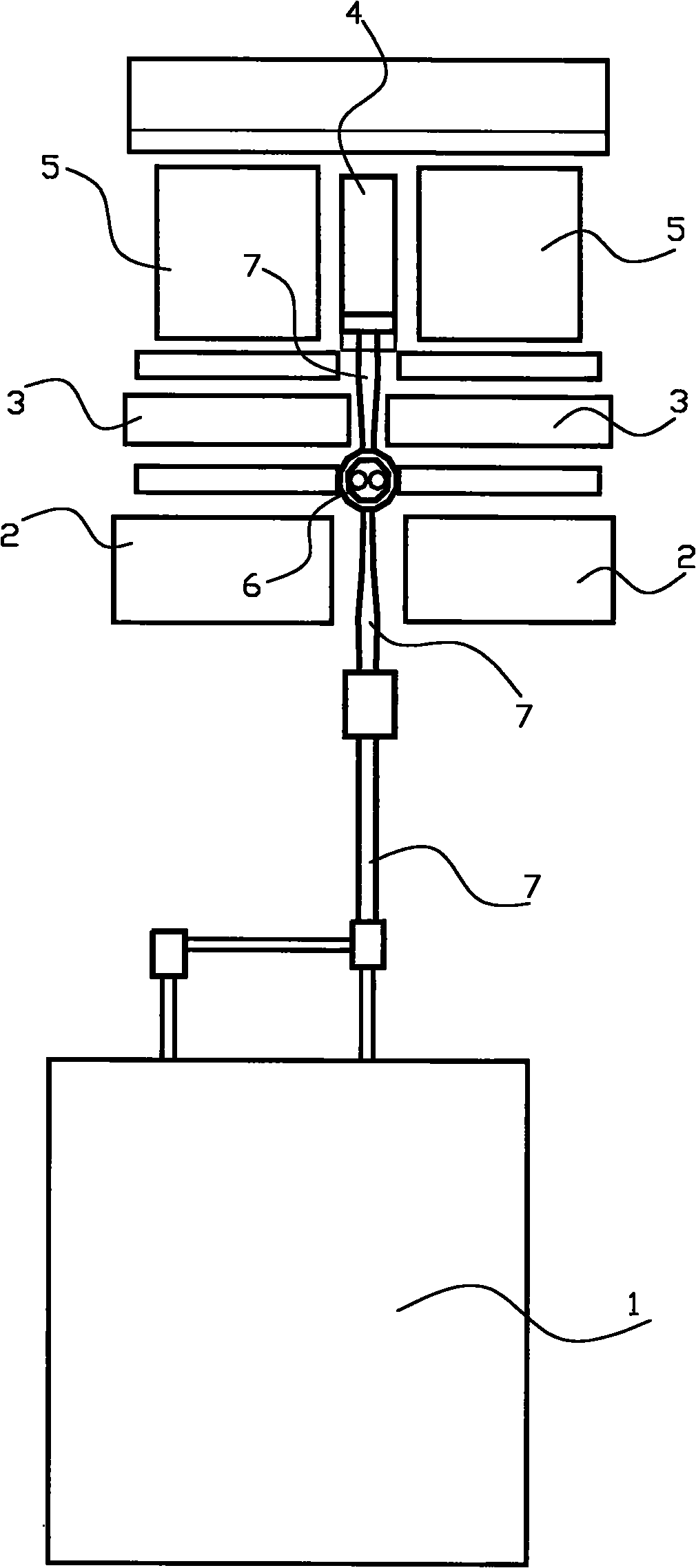 Chimney-penetrating coal-transportation trestle and coal transportation system thereof