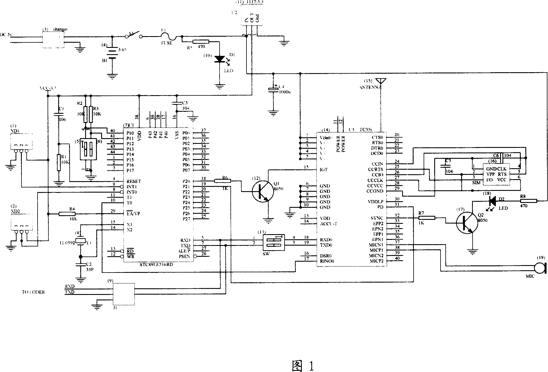 Human-body induction, shock automotive alarm