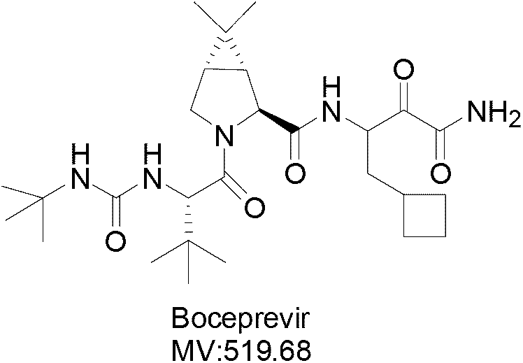 Intermediate ⅶ of anti-hepatitis C drug boceprevir and its preparation method and application