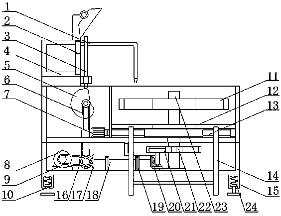 Automatic filling device for wine bottle