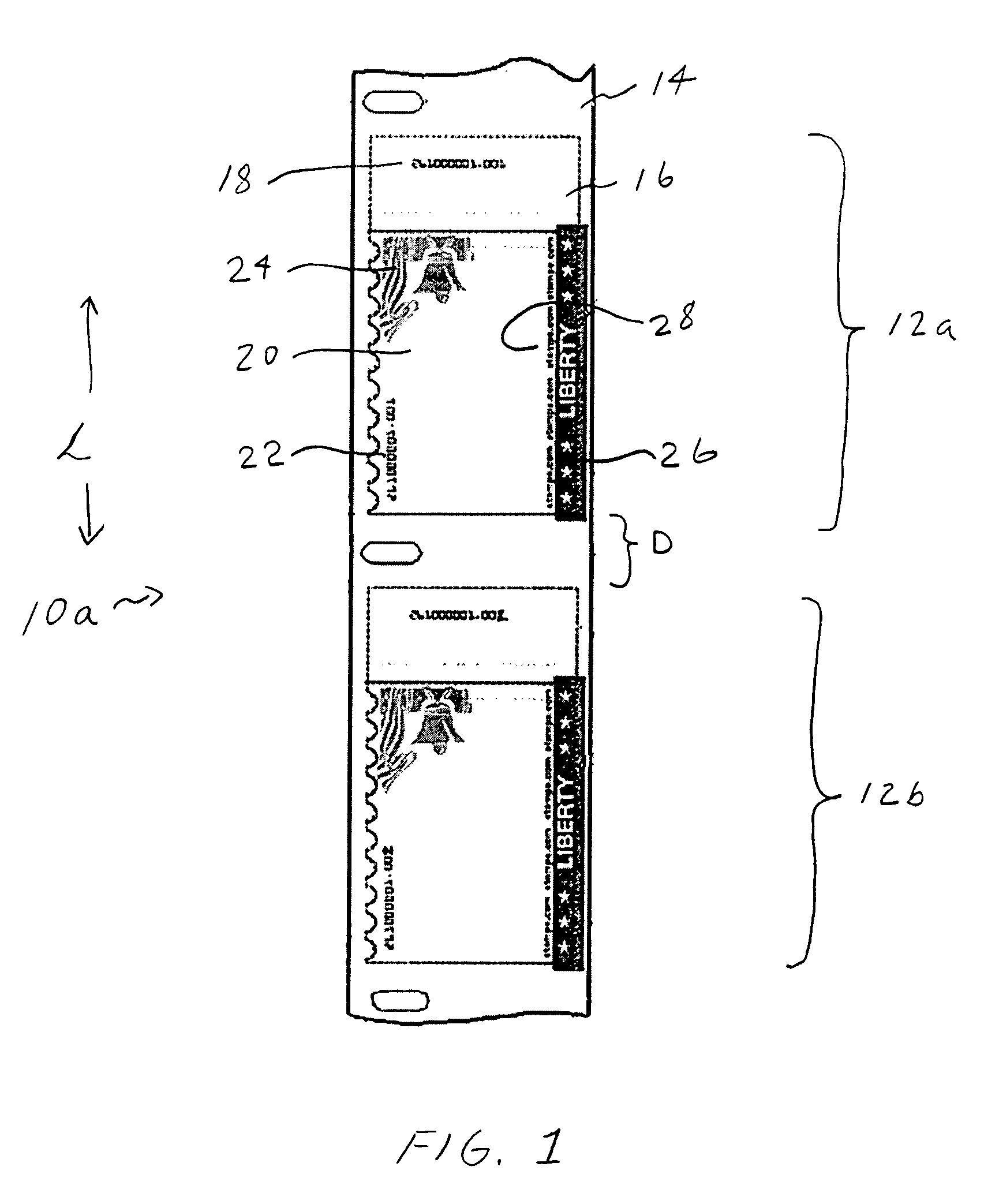 Roll label layout and system for proper printing of netstamps