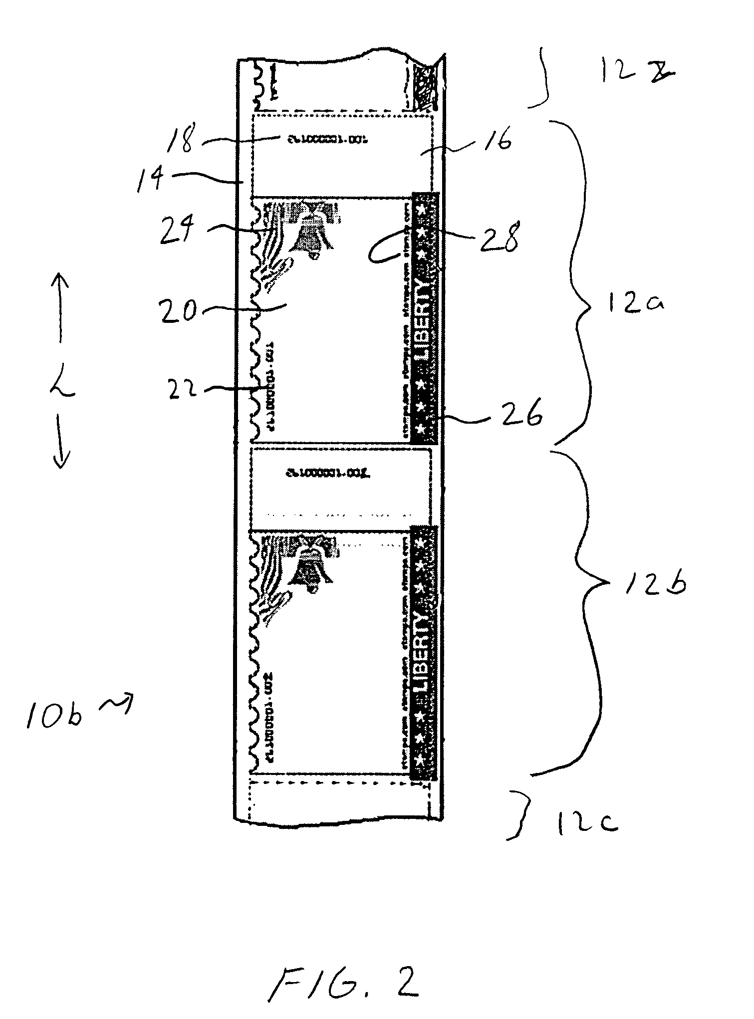 Roll label layout and system for proper printing of netstamps