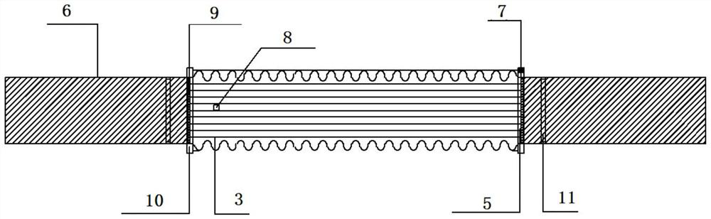 FRP rib material with reserved bending points and manufacturing method