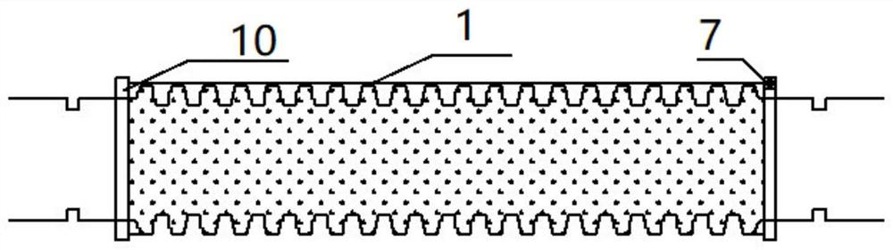 FRP rib material with reserved bending points and manufacturing method